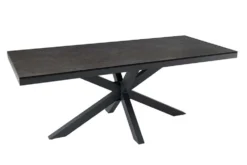 In- und Outdoor Esstisch GALAXIE 200cm anthrazit Keramik Aluminium wetterfest