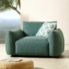 In- und Outdoor Gartensessel SEAHAWK türkis Aluminium Olefin 1-Sitzer Sofa wetterfest