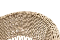 In- und Outdoor Garten-Set ELYSEE natur taupe Polyrattan Aluminium inkl. Tisch Kissen