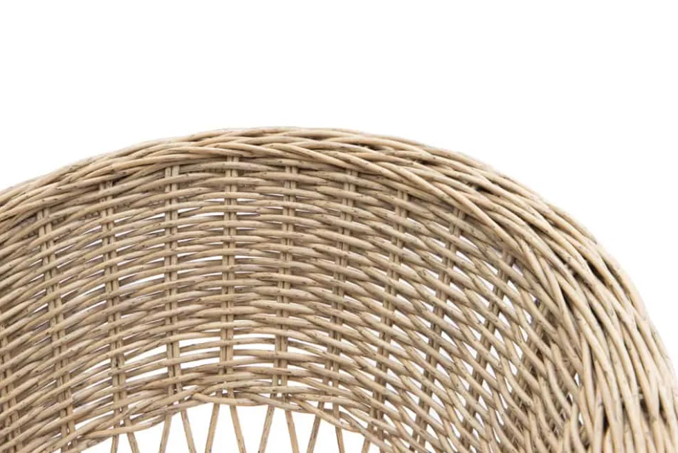 In- und Outdoor Garten-Set ELYSEE natur taupe Polyrattan Aluminium inkl. Tisch Kissen