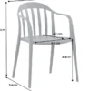 In- und Outdoor Gartenstuhl STUDIO ITALIA anthrazit stapelbar wetterfest
