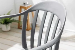 In- und Outdoor Gartenstuhl STUDIO ITALIA anthrazit stapelbar wetterfest