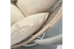 In- und Outdoor Hängesessel AIR ROPE beige greige inkl. Kissen
