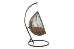 In- und Outdoor Hängesessel LOFT anthrazit Hängestuhl inkl. Kissen wetterfest