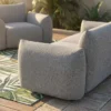 In- und Outdoor Sofa SEAHAWK 205cm anthrazit Aluminium Olefin wetterfest 2-Sitzer Couch