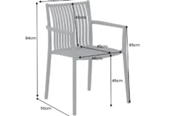 In- und Outdoor Stuhl STUDIO ITALIA salbei stapelbar wetterfest Gartenstuhl