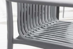 In- und Outdoor Stuhl STUDIO ITALIA anthrazit stapelbar wetterfest Gartenstuhl