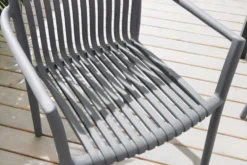In- und Outdoor Stuhl STUDIO ITALIA anthrazit stapelbar wetterfest Gartenstuhl