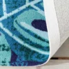 In- und Outdoor Teppich LEAF 240x160cm blau grün Blatt-Design wetterfest