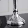 Kerzenständer MODERN BAROCK 40cm silber 5-armig Lüster Aluminium poliert Kerzenhalter
