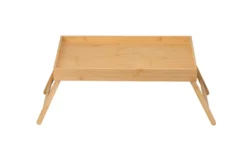 Klappbares Tablett ZEN-BO 50cm natur Bambusholz Betttisch
