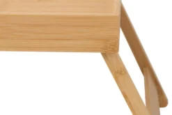 Klappbares Tablett ZEN-BO 50cm natur Bambusholz Betttisch