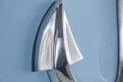 Maritime Wanddekoration SEVEN SEAS 70cm silber 3D Anker
