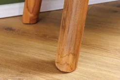 Massive Bank ROOT 100cm braun natur Teakholz Baumstamm Holzstrebe