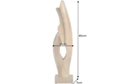 Massive Design Skulptur AMARA 45cm natur Mangoholz Dekoration handmade