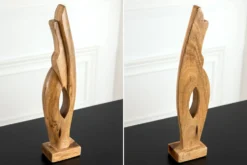 Massive Design Skulptur AMARA 45cm natur Mangoholz Dekoration handmade