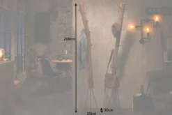 Massive Garderobe HEMINGWAY 200cm Teakholz Kleiderständer