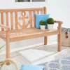 Massive Gartenbank EMPIRE TEAK 120cm Teakholz mit Ankerdesign