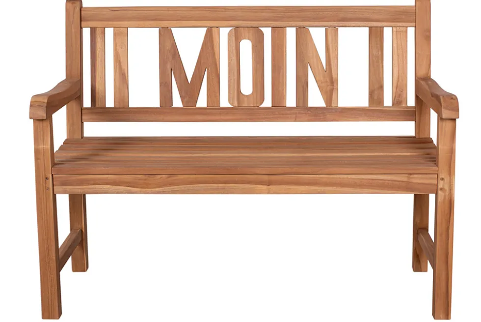 Massive Gartenbank EMPIRE TEAK Moin 120cm natur Teakholz