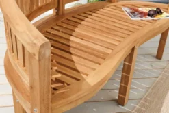 Massive Gartenbank XXL EMPIRE TEAK 150cm natur Teakholz