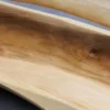 Massive Holzschale BALI 60cm Teakholz mit Griff natürliche Maserung