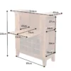 Massiver Barschrank MAKASSAR 85cm braun Sheesham stone finish Hausbar