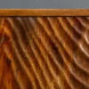 Massiver Barschrank SCORPION 141cm braun Mangoholz aufwendige 3D Schnitzereien