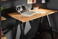 Massiver Bartisch CASTLE 120cm Wildeiche natur Stehtisch Industrial Design