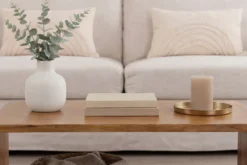 Massiver Couchtisch CUBUS 100cm braun honey finish Mangoholz handmade
