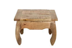 Massiver Couchtisch OPIUM ANTIQUE 60cm natur Mangoholz Beistelltisch