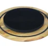 Massiver Drehteller SERVANT 60cm natur Mangoholz drehbare Servierplatte rund