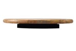 Massiver Drehteller SERVANT 50cm natur Mangoholz drehbare Servierplatte rund