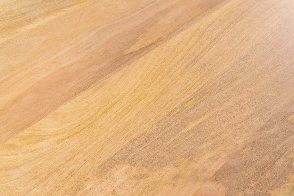Massiver Esstisch ART DECO 240cm natur Mangoholz mit Säulenfüßen