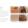 Massiver Esstisch BARRACUDA 180cm antik Teak Holz mit Stahl Kufenfüßen inkl. Glasplatte