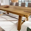 Massiver Esstisch FINCA 240cm vintage braun recyceltes Pinienholz Industrial Design