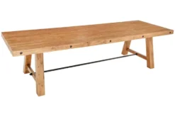 Massiver Esstisch FINCA 300cm vintage braun recyceltes Pinienholz