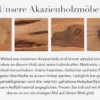 Massiver Esstisch MYSTIC LIVING 160cm Akazie natur Massivholz