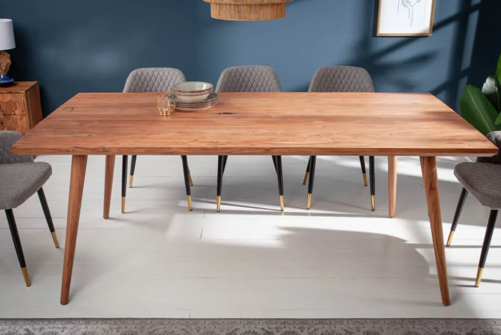 Massiver Esstisch MYSTIC LIVING 160cm Akazie natur Massivholz