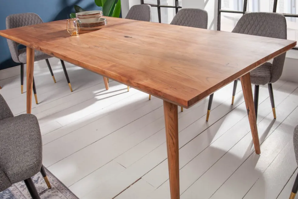 Massiver Esstisch MYSTIC LIVING 160cm Akazie natur Massivholz
