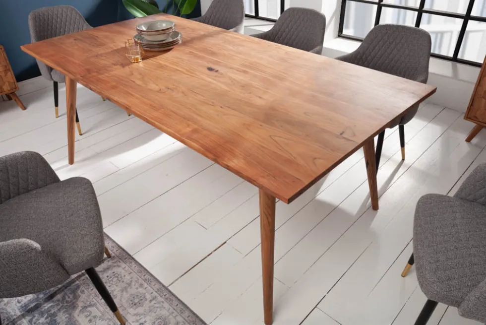 Massiver Esstisch MYSTIC LIVING 200cm Akazie natur Massivholz