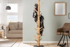 Massiver Garderobenständer TREE NATURE 170cm natur Holz Kleiderständer