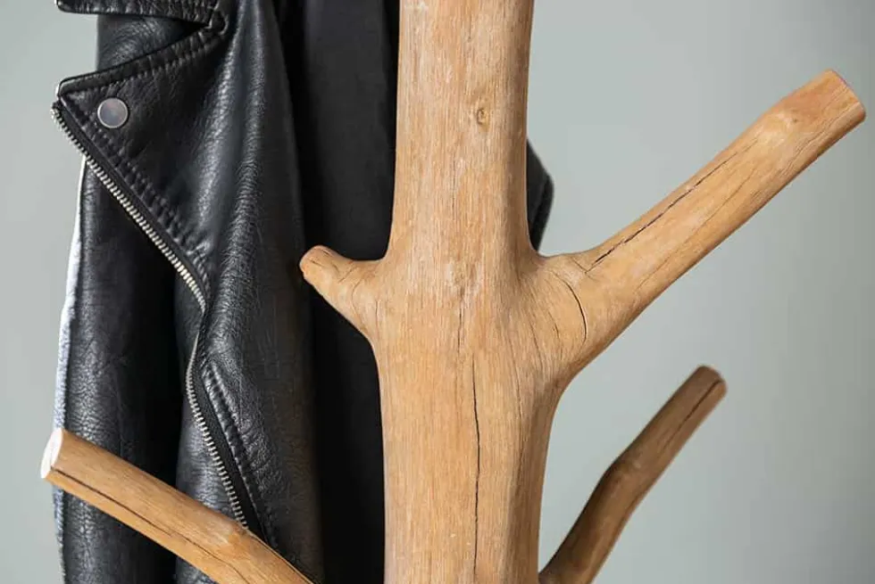 Massiver Garderobenständer TREE NATURE 170cm natur Holz Kleiderständer