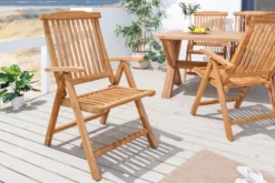 Massiver Gartenstuhl EMPIRE TEAK Teakholz klappbar