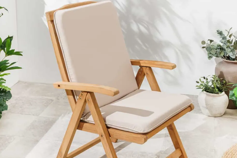 Massiver Gartenstuhl EMPIRE TEAK Teakholz klappbar