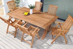 Massiver Gartenstuhl EMPIRE TEAK Teakholz klappbar