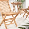 Massiver Gartenstuhl EMPIRE TEAK Teakholz klappbar Hochlehner wetterfest