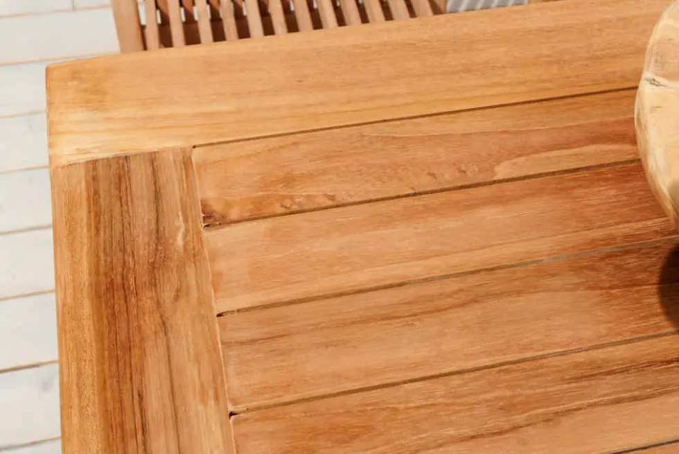 Massiver Gartentisch EMPIRE TEAK 150cm natur Teakholz