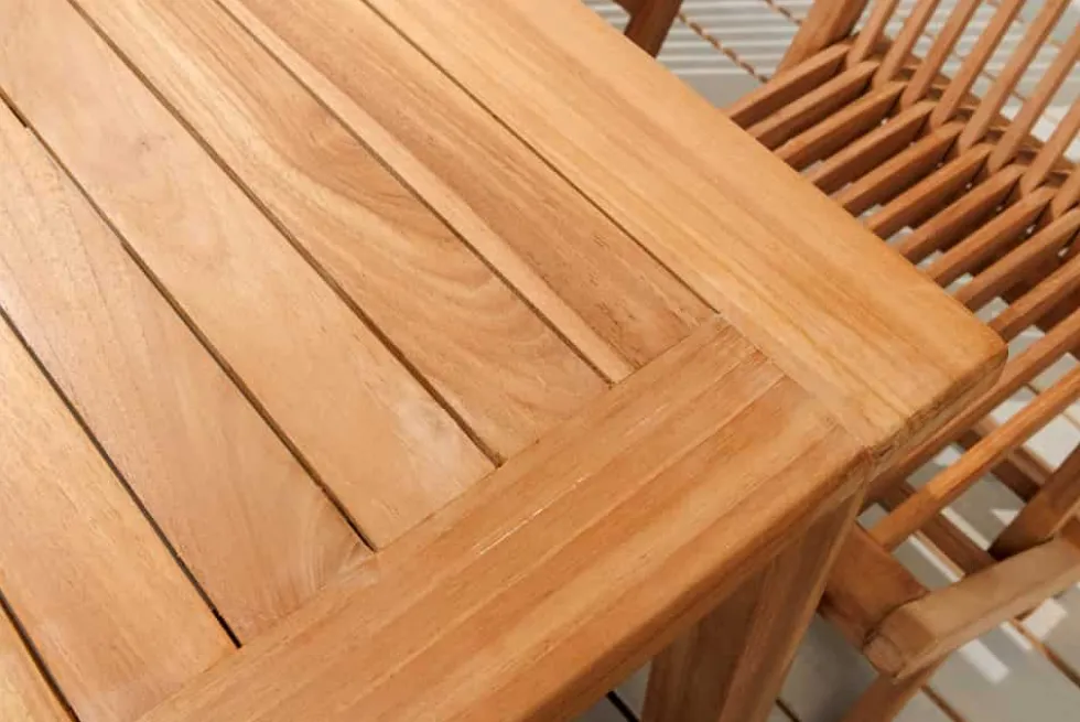 Massiver Gartentisch EMPIRE TEAK 150cm natur Teakholz