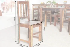 Massiver Holz Stuhl JAKARTA aus recycelten Fischerbooten