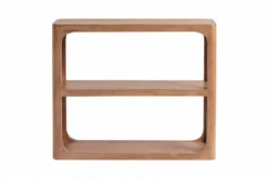 Massiver Konsolentisch ELEMENTS 90cm braun honey finish Mangoholz Regal